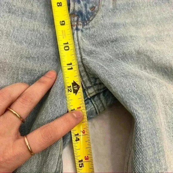 ABERCROMBIE FITCH The 90s Straight Ultra High Rise Jeans Sz 28/ 6L  Medium Wash - Picture 6 of 14